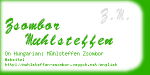 zsombor muhlsteffen business card