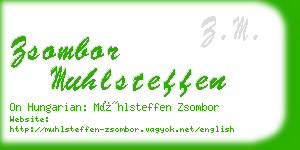 zsombor muhlsteffen business card